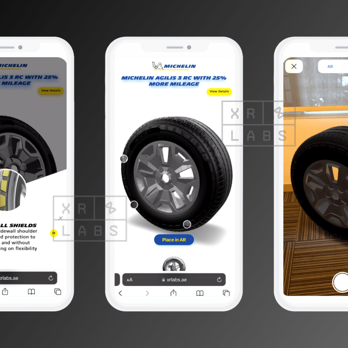 Browser Based AR Marketing Experience for a Leading French Tyre Manufacturer